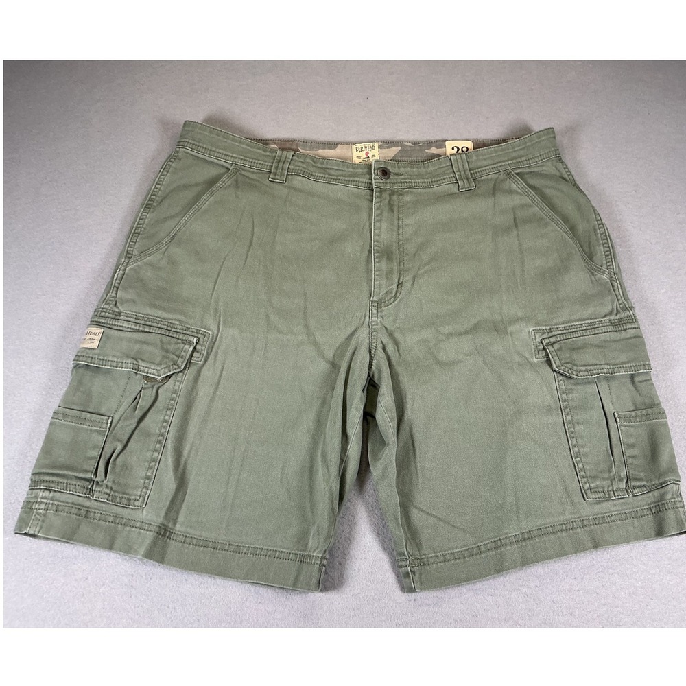 RedHead Cargo Shorts Men's Size 38 Green Outdoor Utility Hiking Cotton Casual